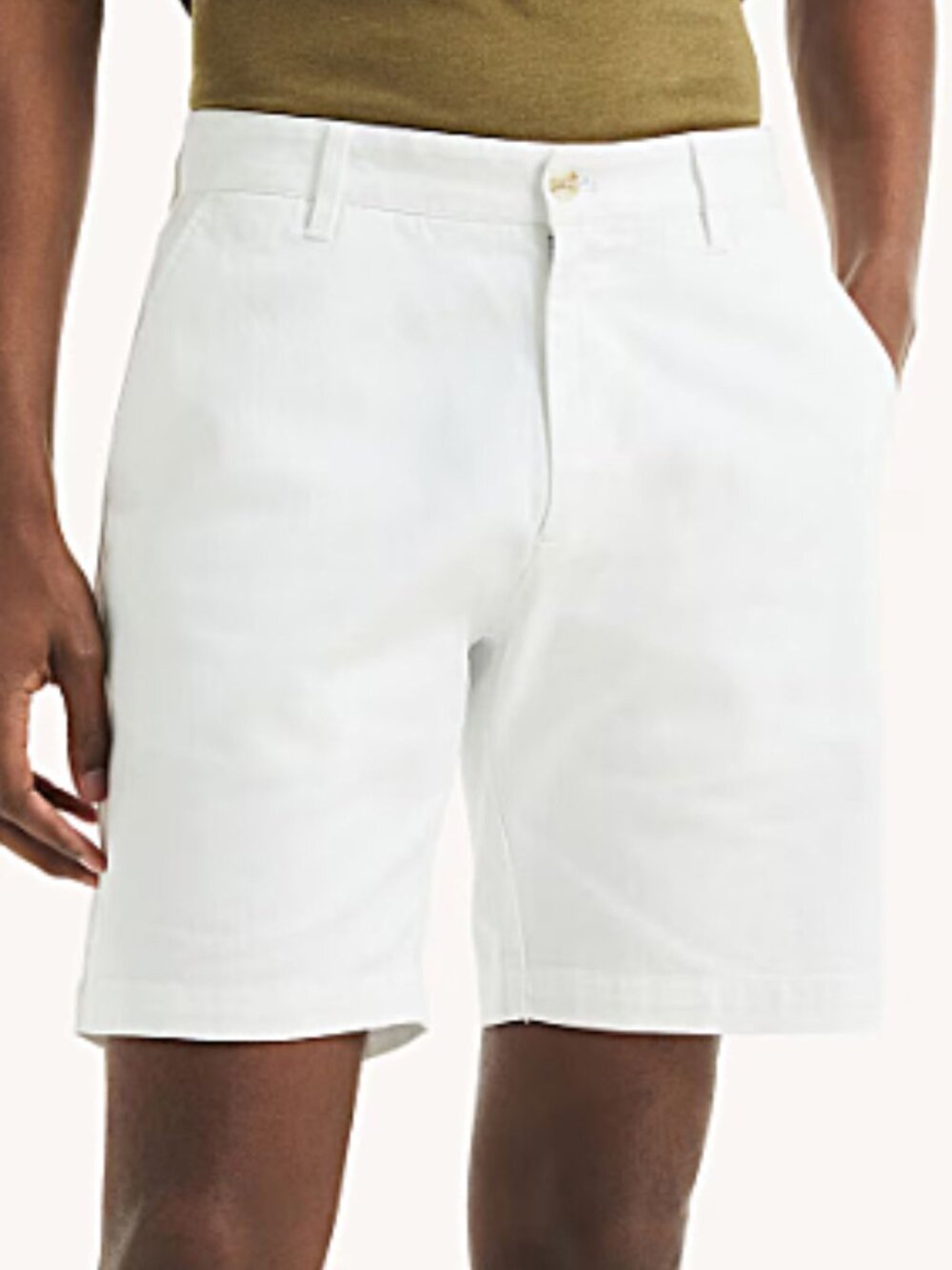 NAUTICA Men's White The Deck Stretch Classic Fit Flat Front Shorts--EUC--36 - Picture 2 of 11